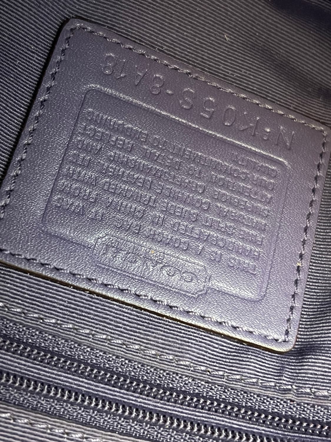 빈티지 2005년 코치 스웨이드 숄더백 상품이미지4