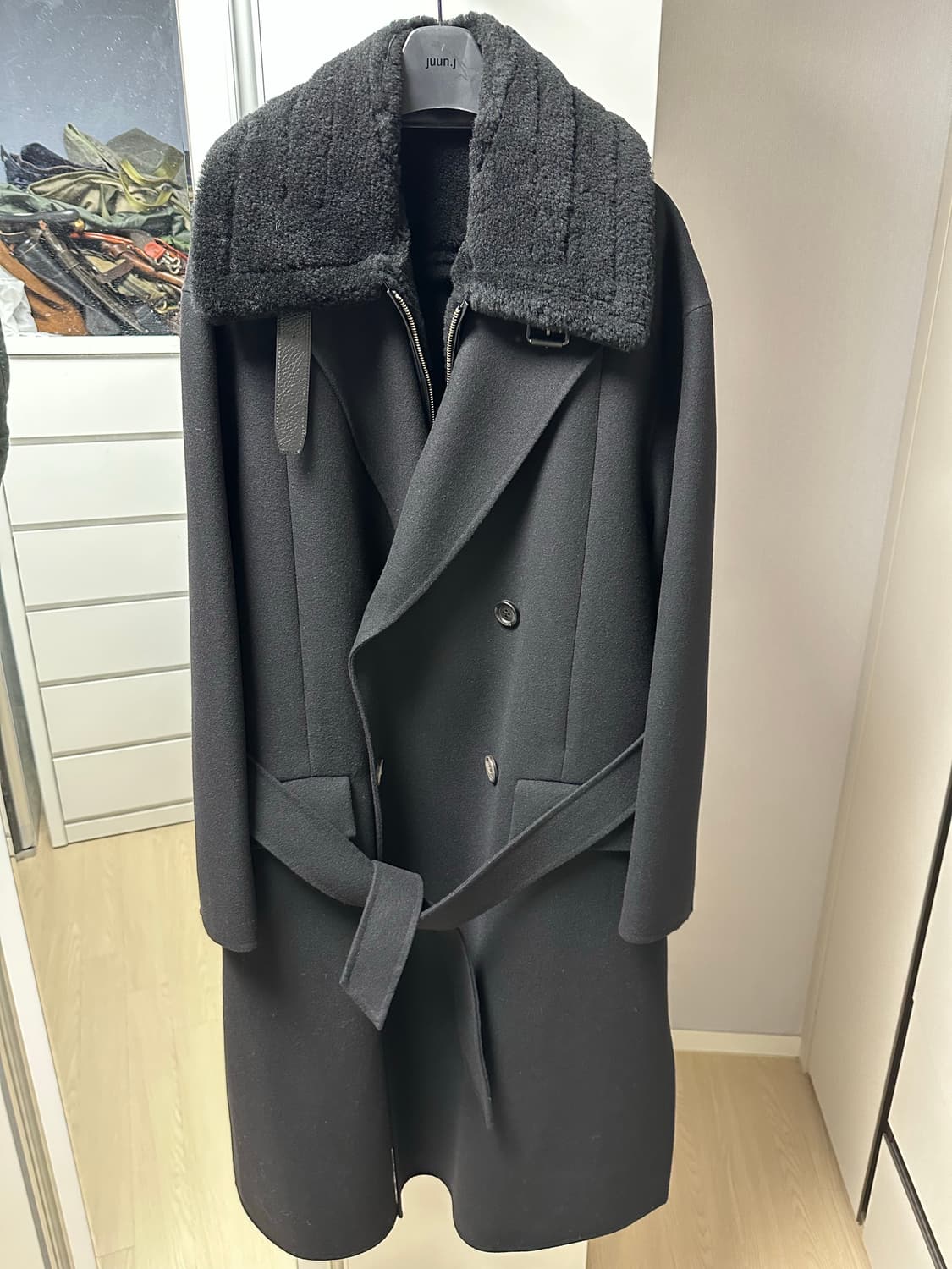 준지 무스탕코트 48 새상품 상품이미지1