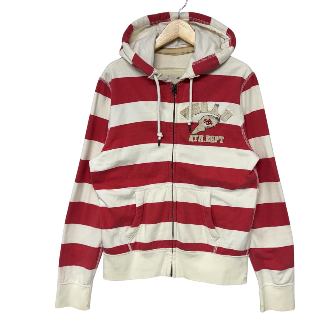 후아유 스트라이프 y2k 후드집업 상품이미지1