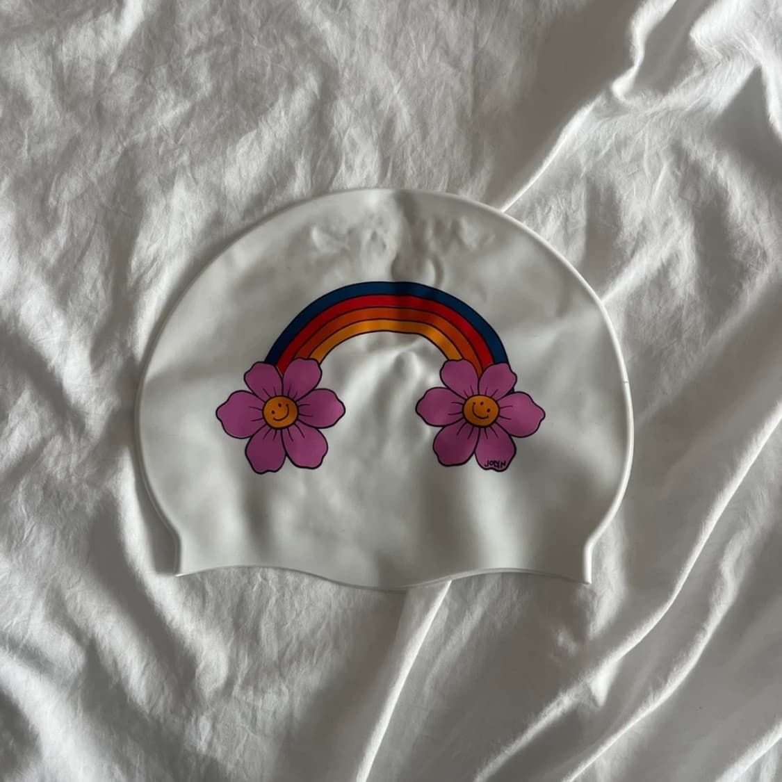 Jolyn 화이트 실리콘 수모 상품이미지2