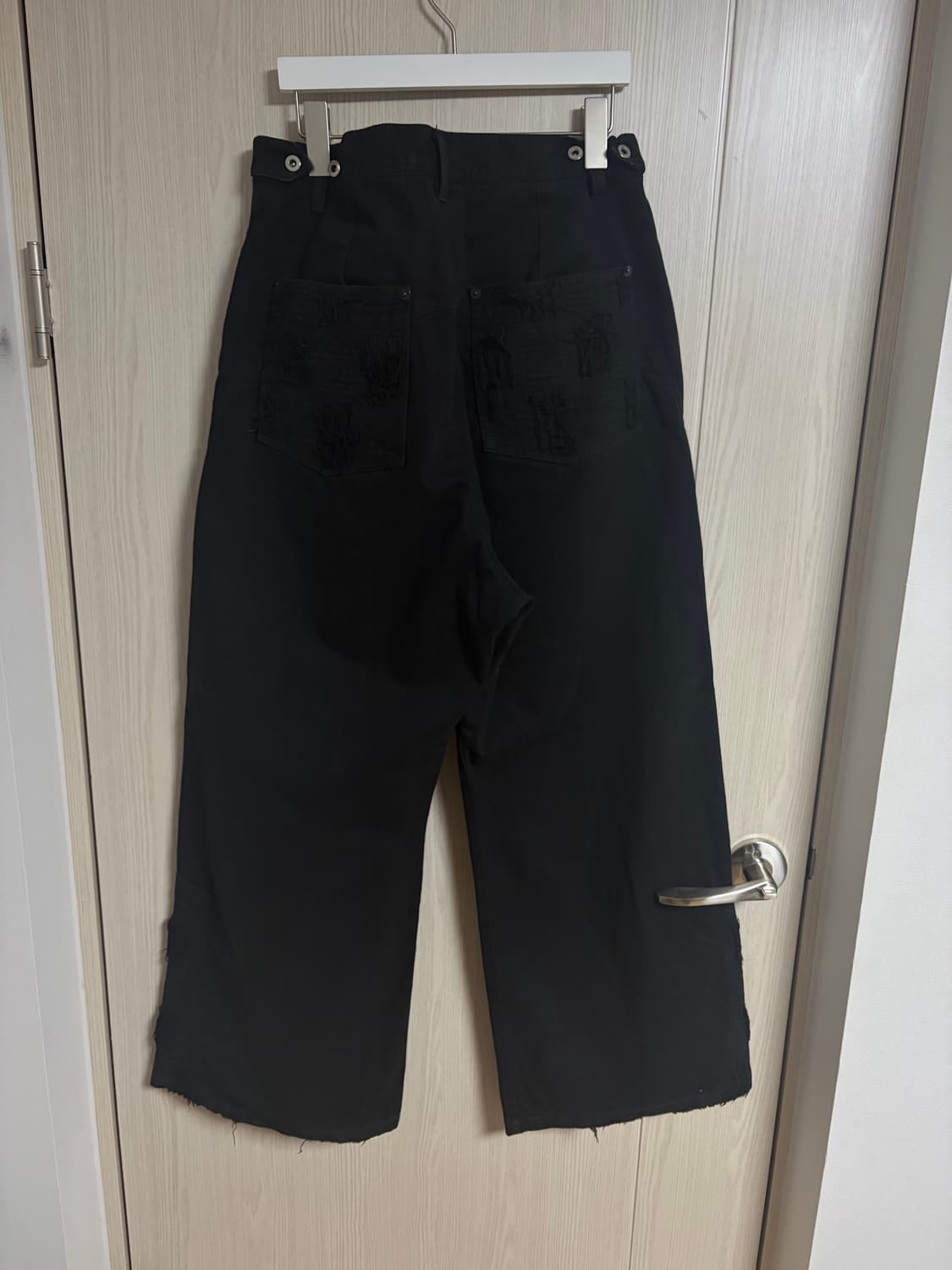 4)폴리테루 1011 웨스턴 보로 팬츠 블랙 트윌 상품이미지3