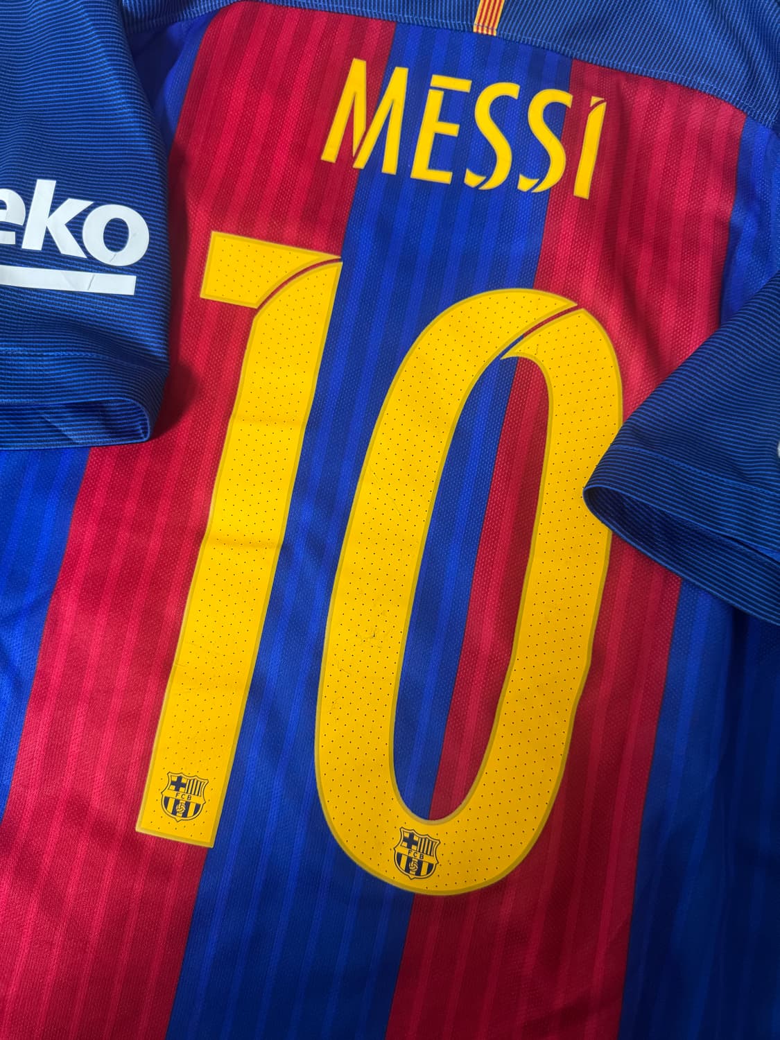 1617 바르셀로나 메시 마킹 유니폼 m사이즈 상품이미지3