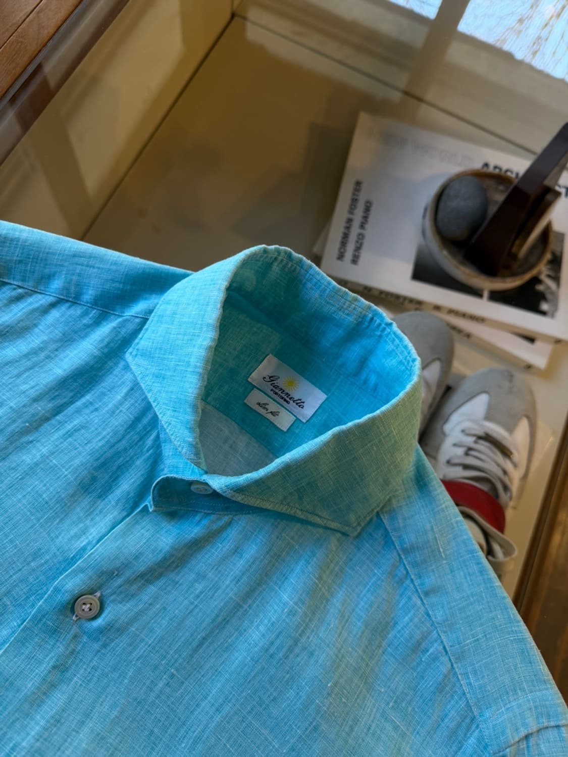 지안네또 리넨 셔츠 100 상품이미지7