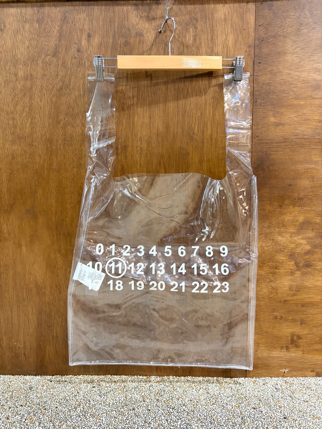 메종 마르지엘라 넘버 프린트 PVC 쇼퍼백 상품이미지1