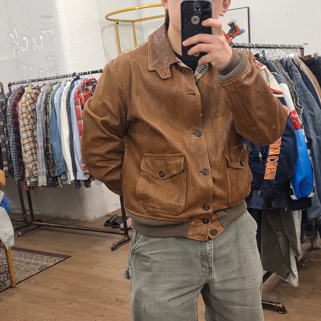 폴로 레더 자켓 L a1자켓 a2자켓 상품이미지7