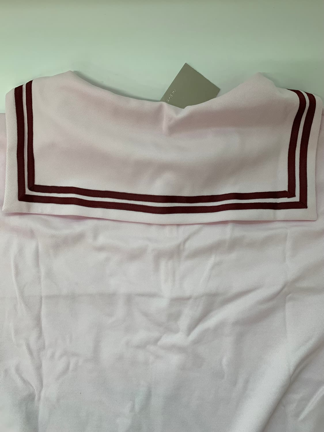 sailor collar mesh loose top 상품이미지9