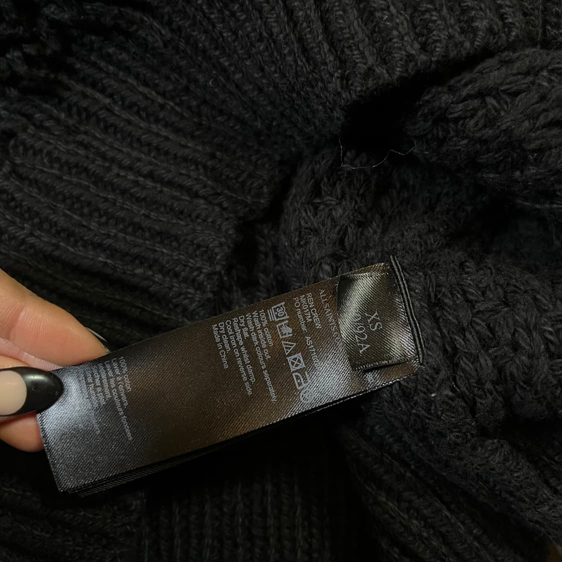 올세인츠 코튼 하찌 케이블 니트 상품이미지4