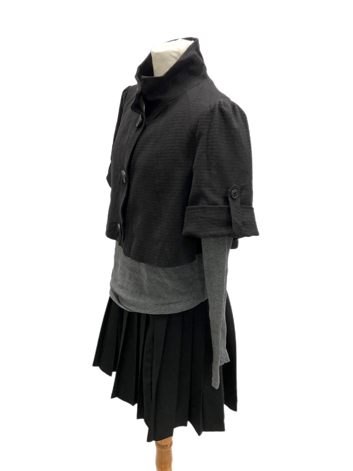 Black crop jacket coat 상품이미지5