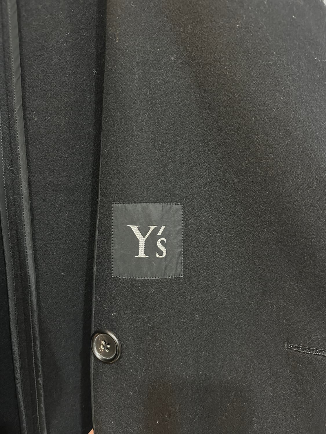 요지야마모토 스티치 울 코트 상품이미지2