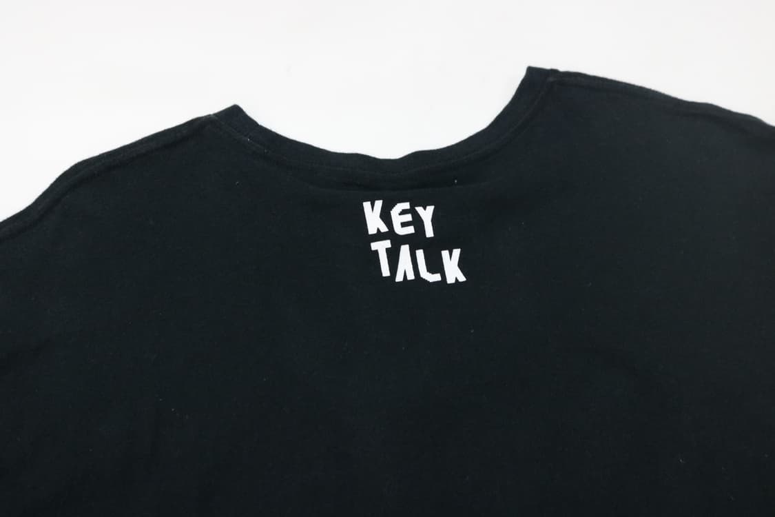 KEYTALK 키토크 밴드 굿즈 캐릭터 그래픽 블랙반팔 티셔츠 상품이미지6
