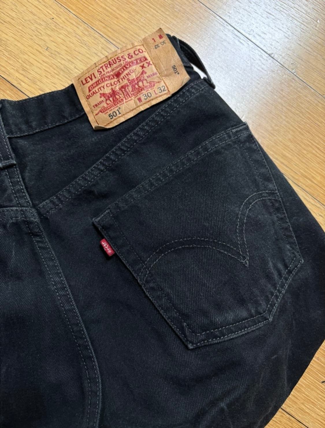 리바이스 501 블랙진 30 상품이미지7