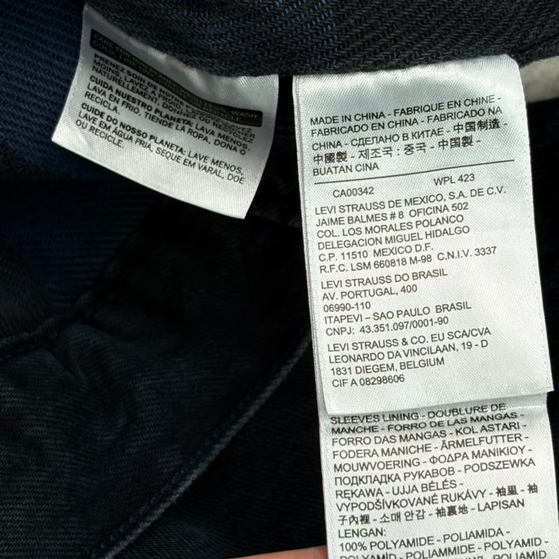 LEVI'S 블랙 트러커 자켓 S 상품이미지5