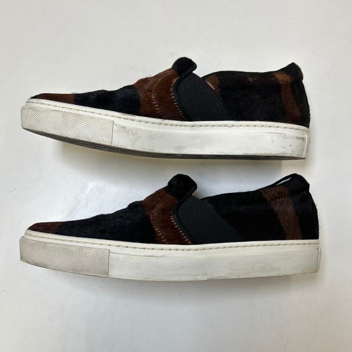 랑방 블랙 브라운 스트라이프 패턴 슬립온 스니커즈 230-235 상품이미지2