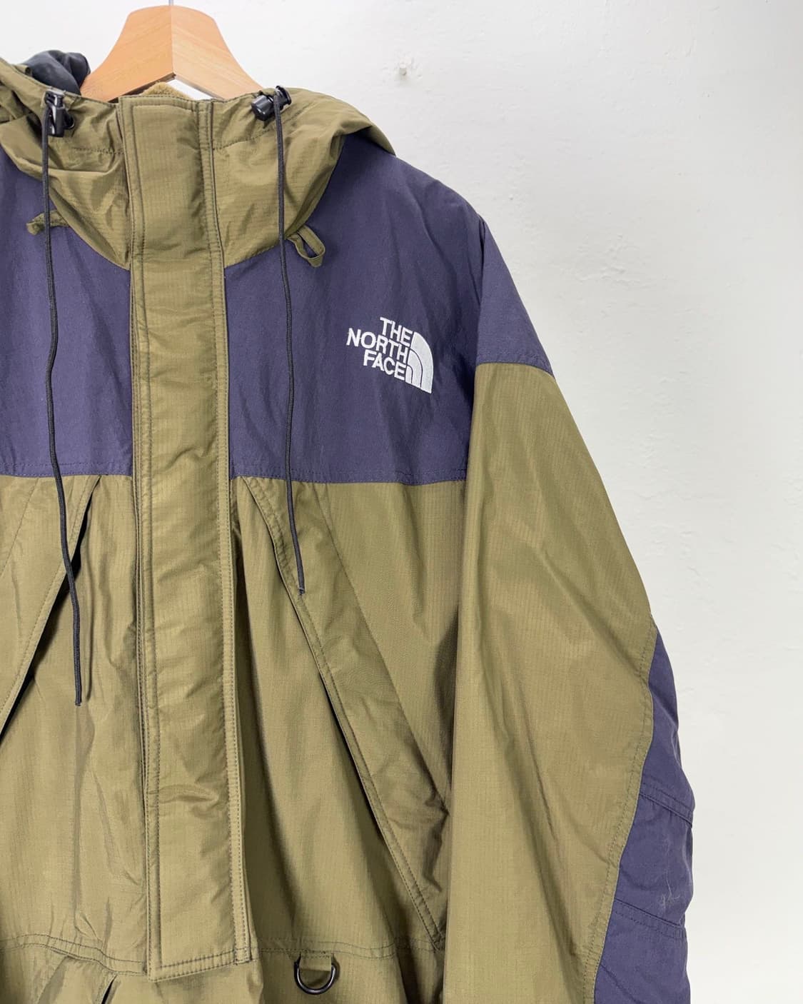 노스페이스 90s RTG 퍼플 카키 하프 후디 윈드브레이커 자켓 상품이미지3