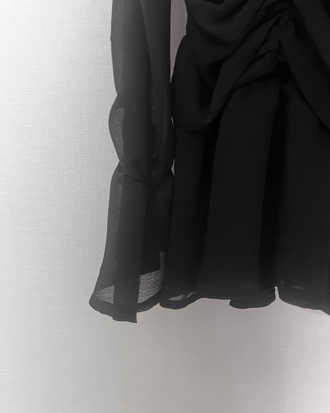어글리쉐도우 CHIFFON DRESS(BLACK) 상품이미지7