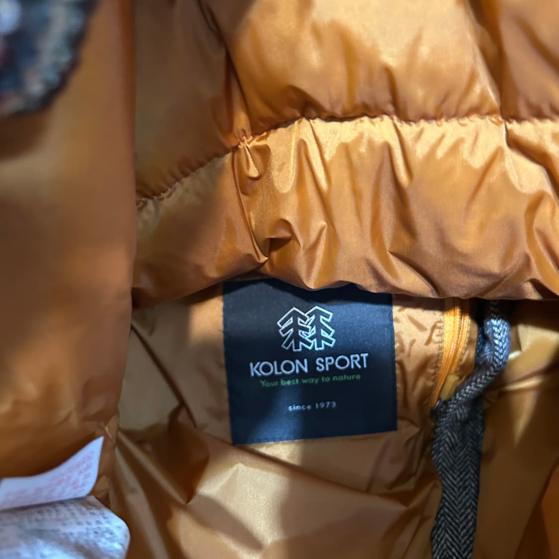 코오롱 여성 거위털 패딩 95 상태최상 상품이미지3