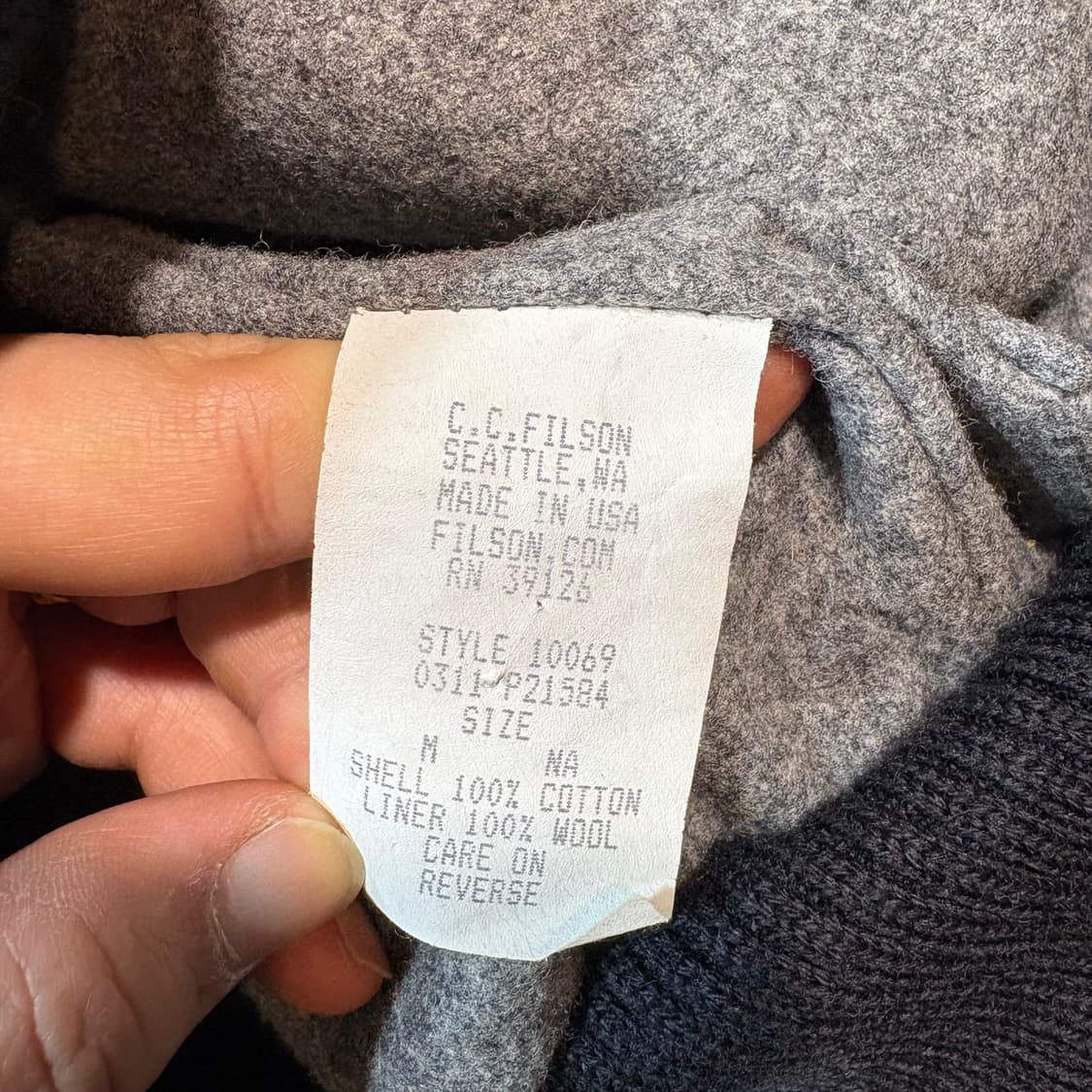 [M] FILSON 필슨 빈티지 워크 블루종 자켓 상품이미지8