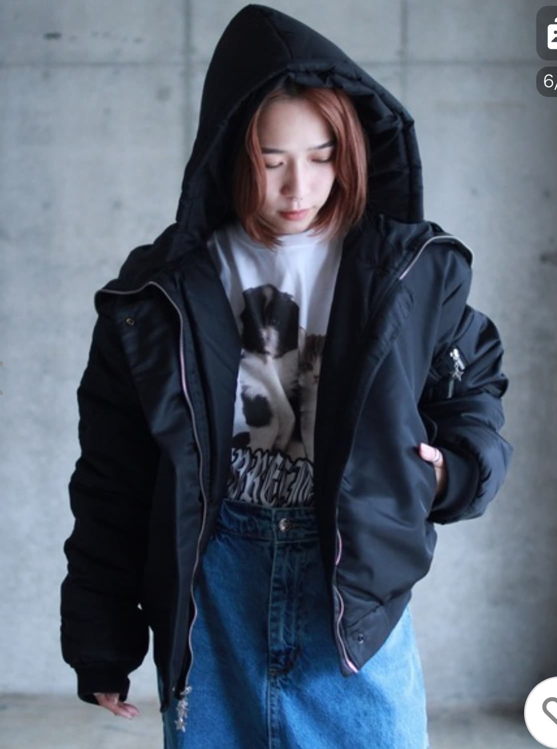 애슐리윌리엄스 버터플라이 봄버 자켓 M 상품이미지2
