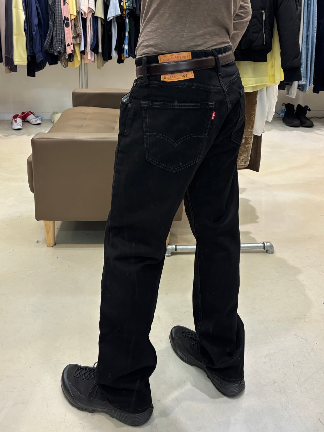 리바이스 505 블랙진 상품이미지5