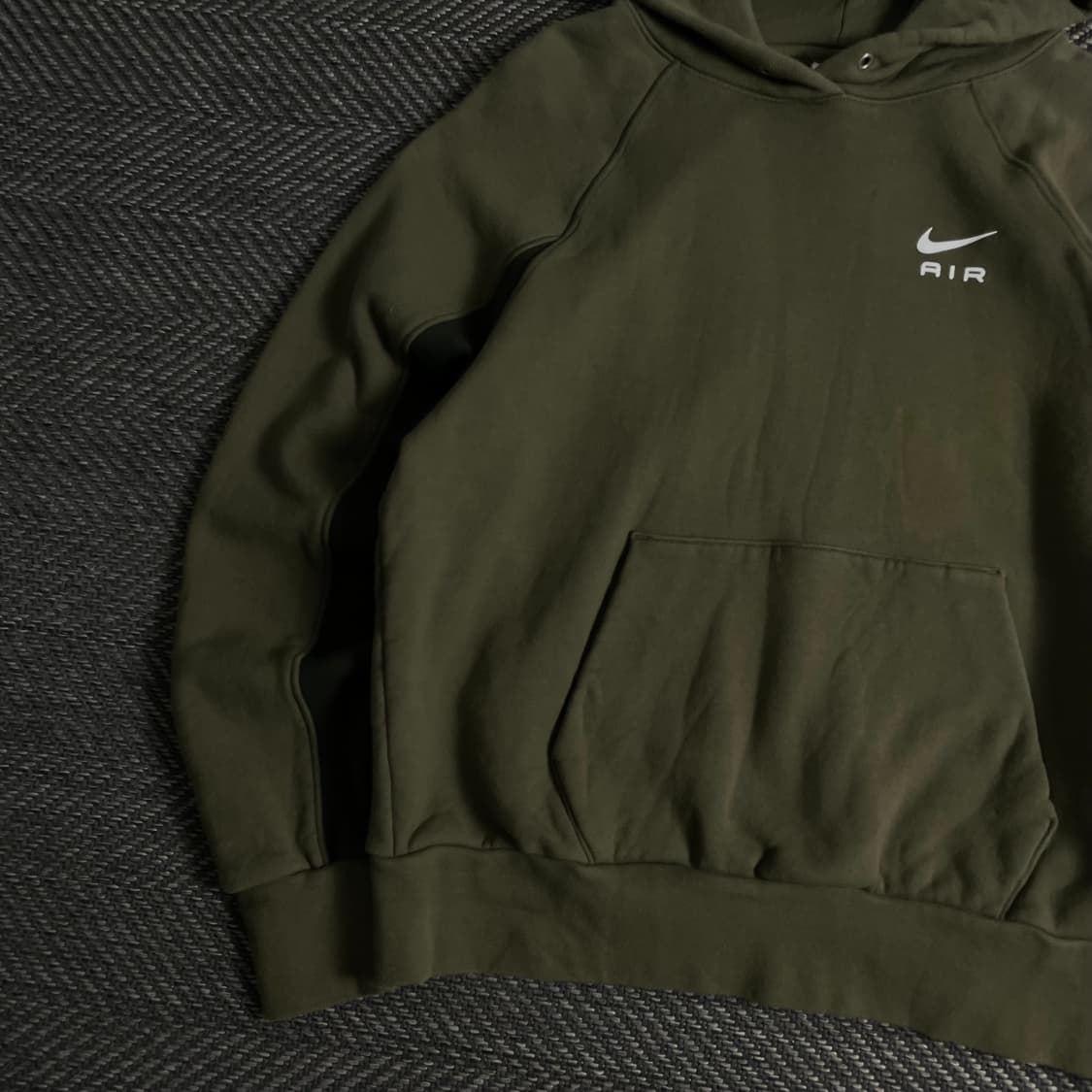 나이키 에어 카키 배색 후드 티셔츠o 3680 상품이미지3
