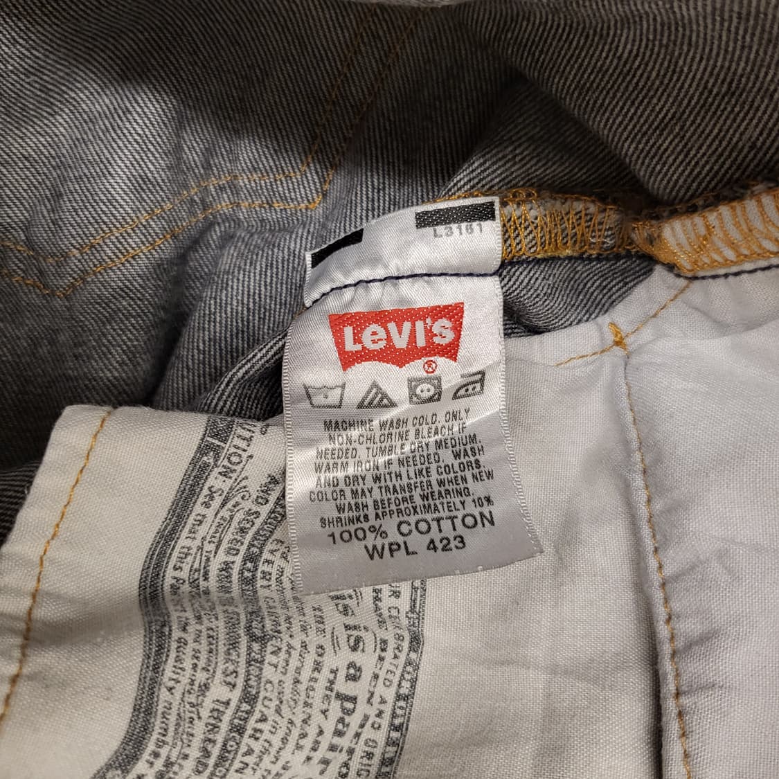 Levi's 오리지널 리바이스 501 청바지 워싱 데님 상품이미지5
