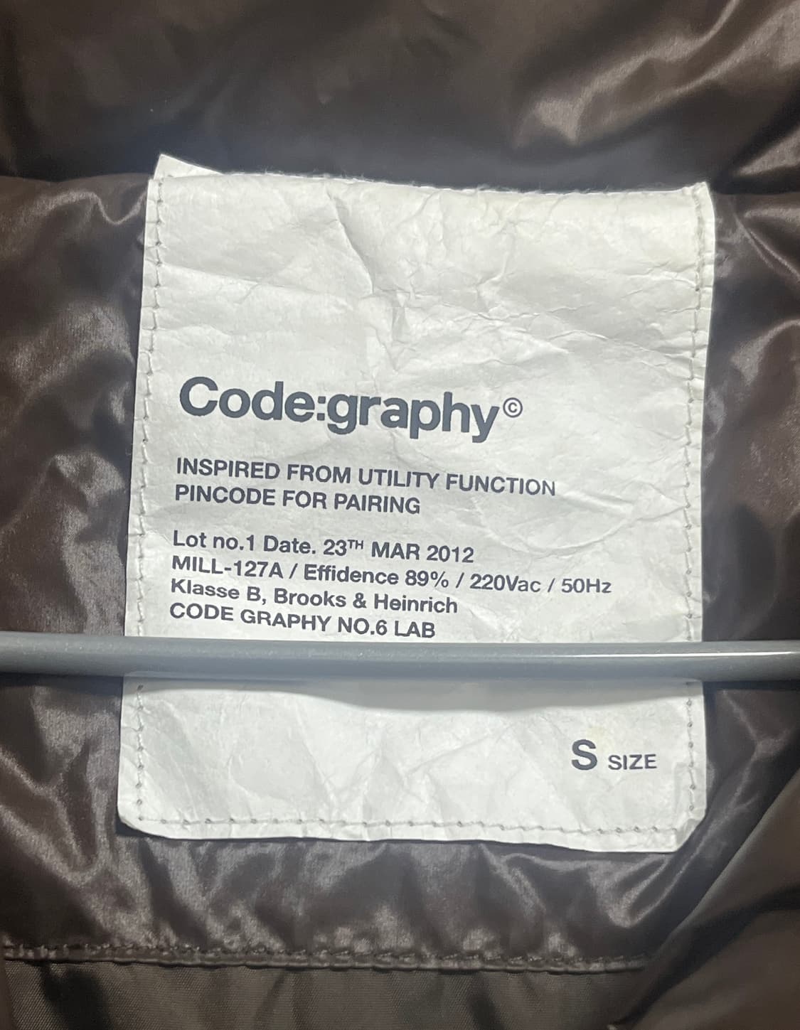 코드그라피 글로시 컬러링 크롭 푸퍼 상품이미지4