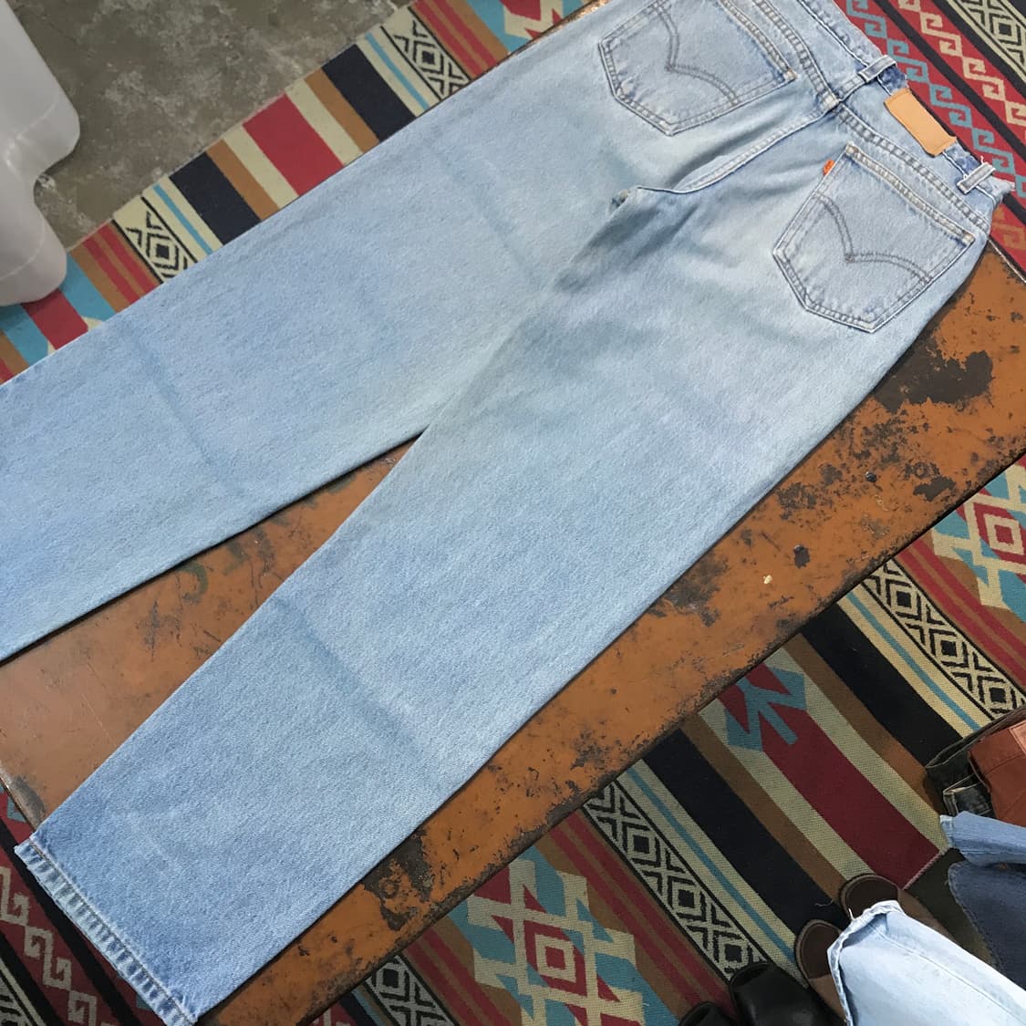 리바이스 505 오렌지탭 연청 데님 팬츠 허리 28 사이즈  상품이미지3