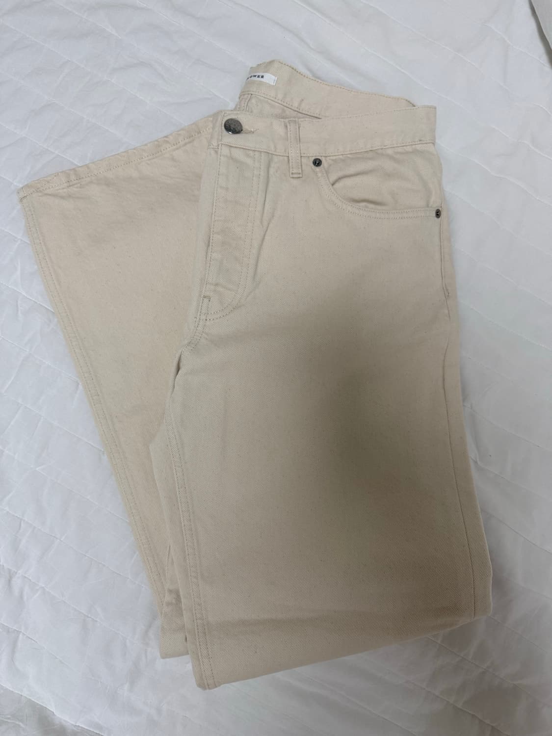 SUNFLOWER 데님 loose denim ecru  상품이미지4