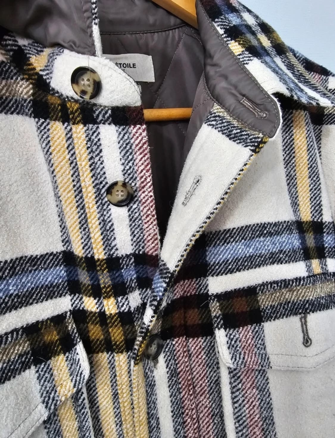 이자벨마랑 에뚜왈 체크 퀼팅 자켓 ~55 상품이미지4