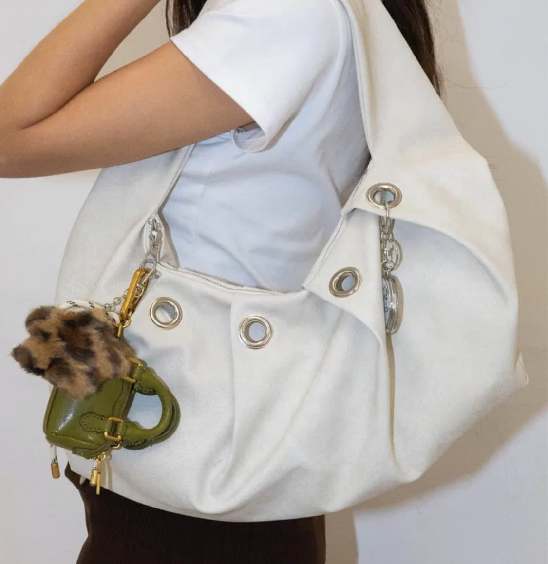 디망쉬 코펜하겐 숄더 백 크림 상품이미지1