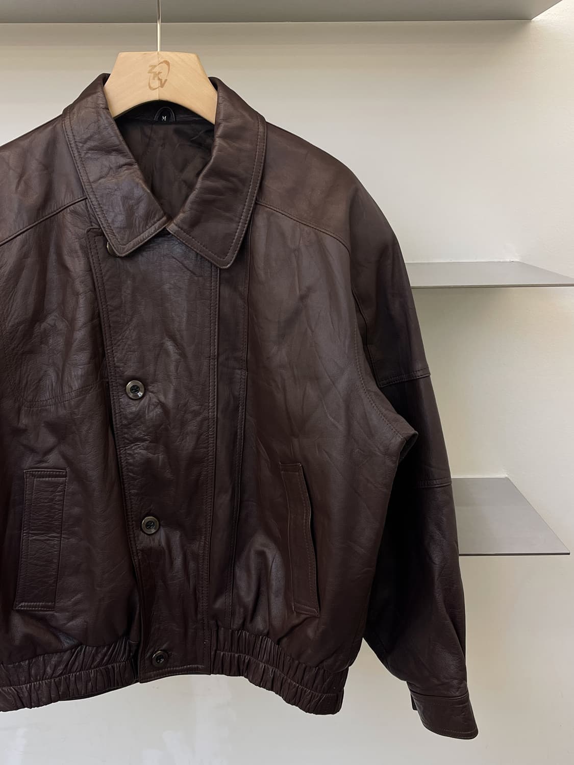 빈티지 90s 레더 커버 봄버 자켓 상품이미지3