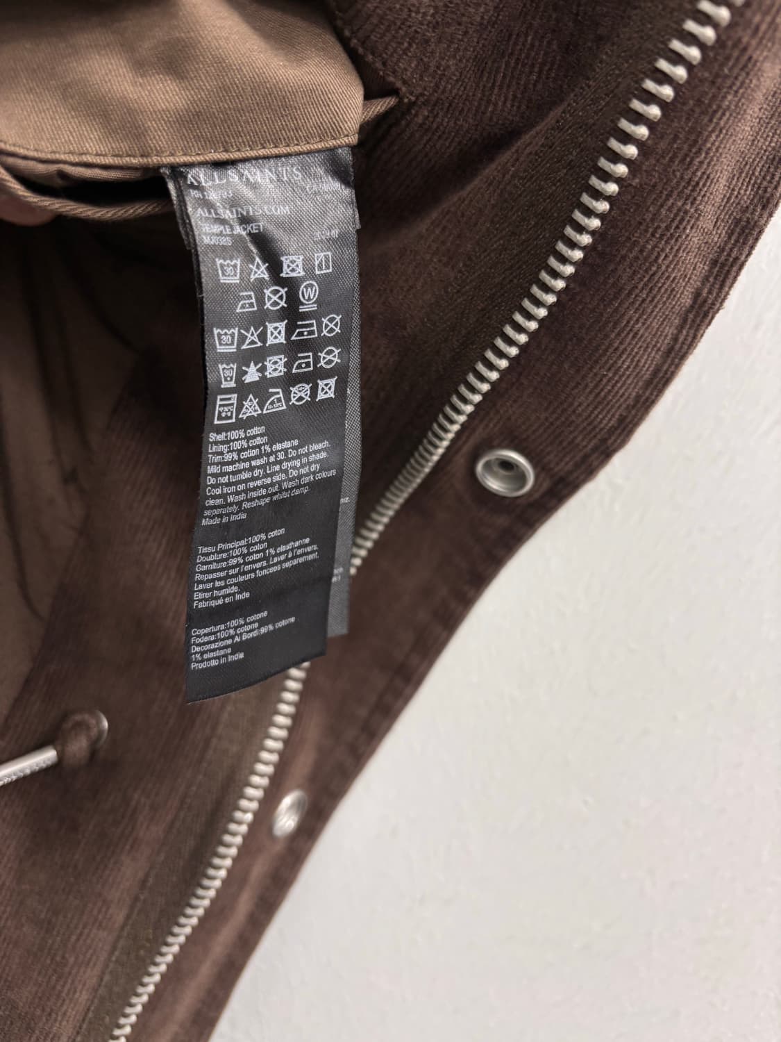 올세인츠(ALLSAINTS) 템플 필드 자켓 브라운 상품이미지5