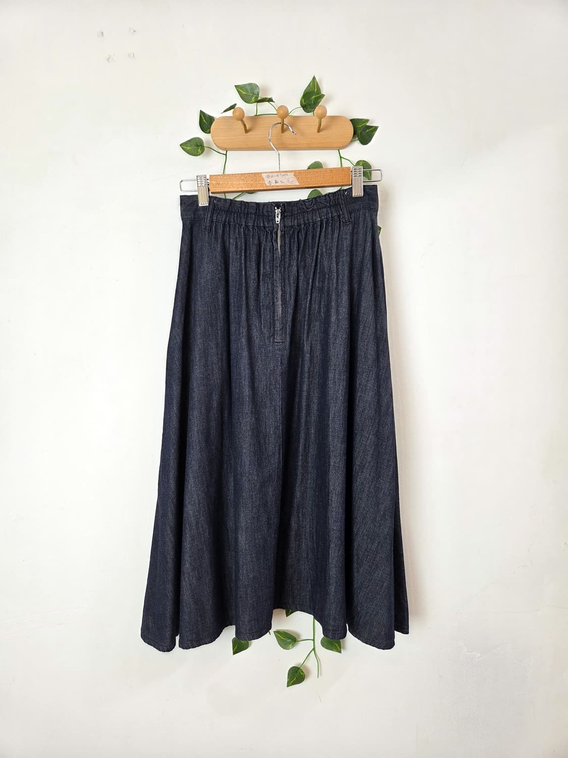 Lowrys farm 데일리 데님 롱스커트 상품이미지4