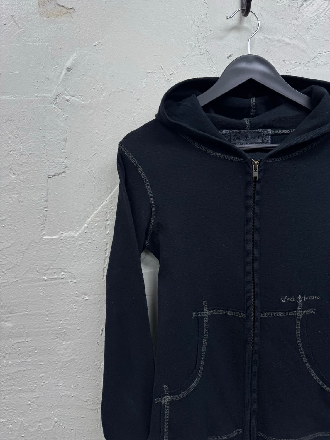 Cook jeans 00s y2k ribbed hoodie 상품이미지3