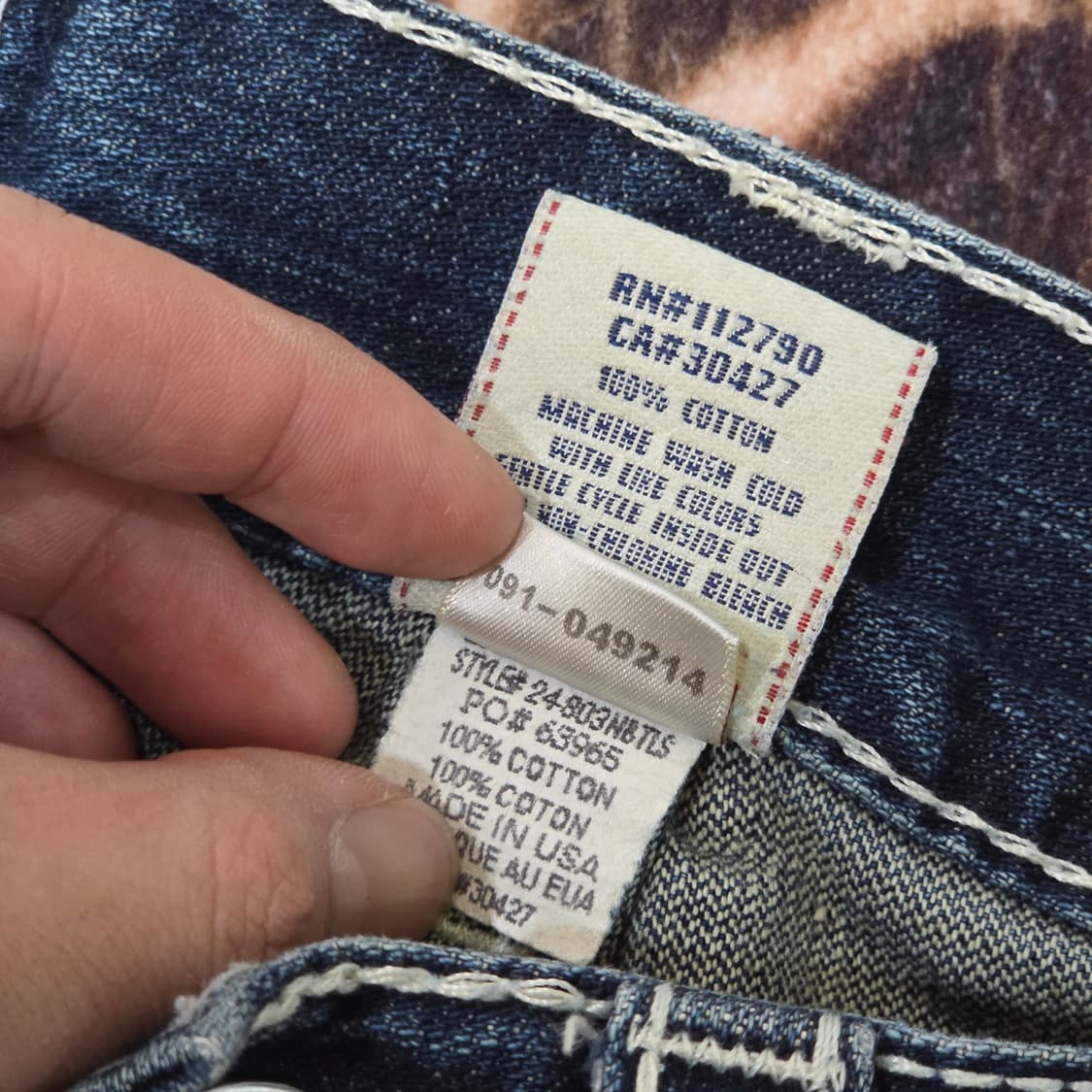 트루릴리전 조이 빅 티 부츠컷 데님 팬츠 상품이미지10