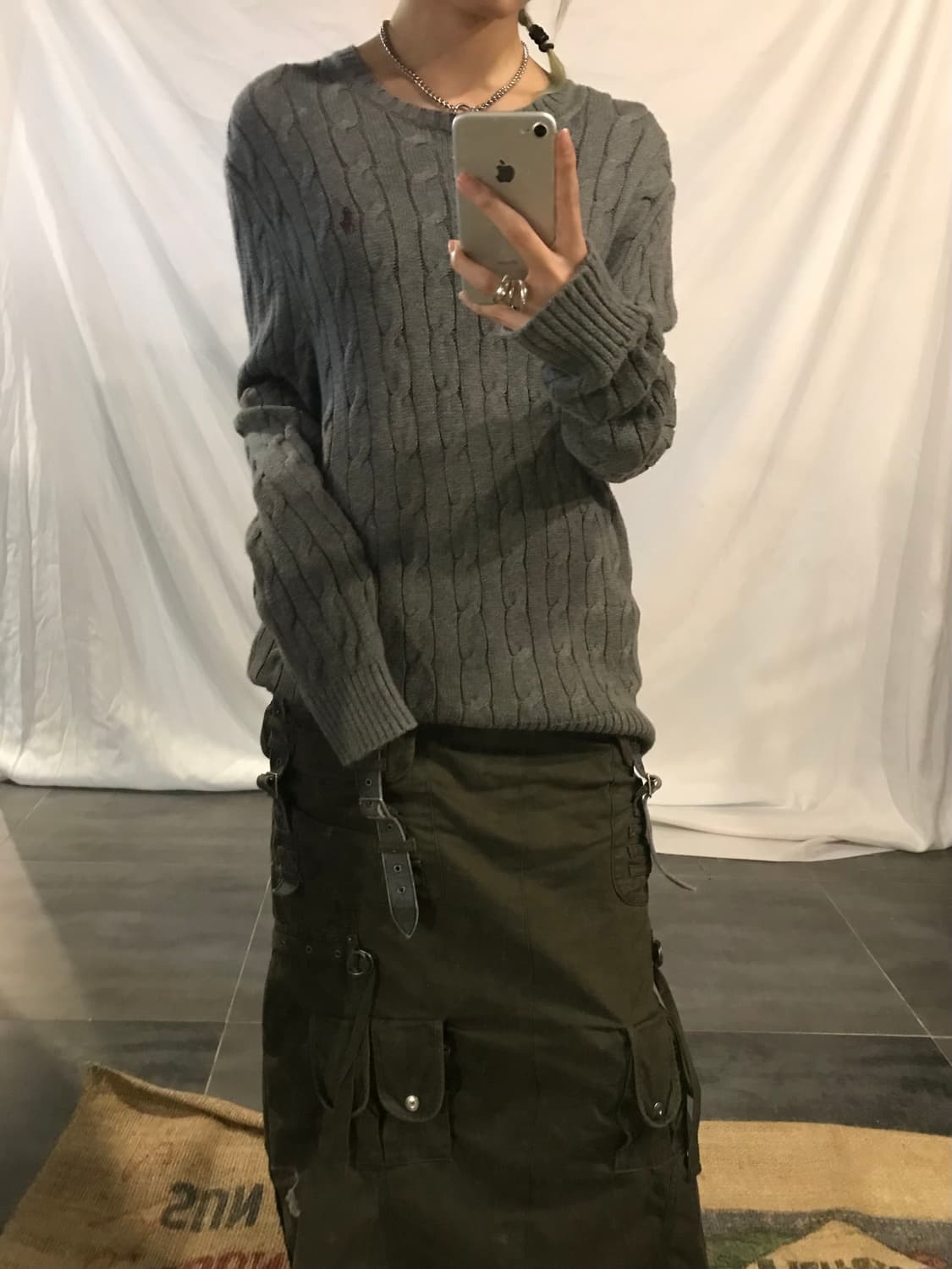 Polo Ralph Lauren Grey Twisted Knitwear 상품이미지2