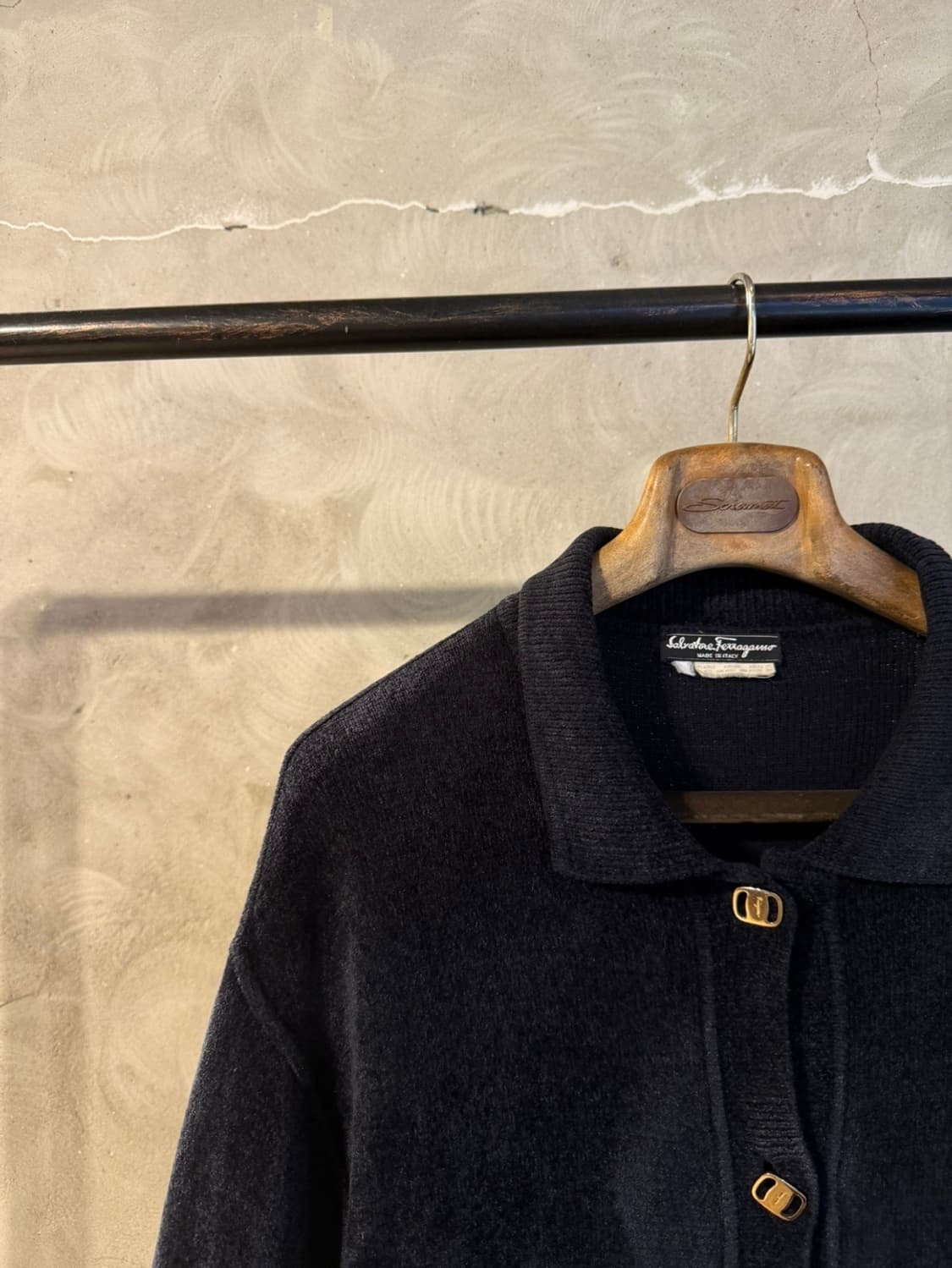 살바토레 페라가모 테리코튼 금장 가디건 66~77 상품이미지2