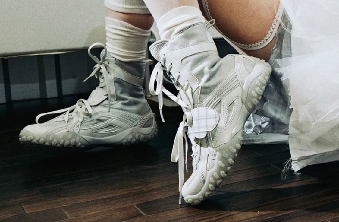 오호스X휠라 에샤페 미드 그레이 250 상품이미지5