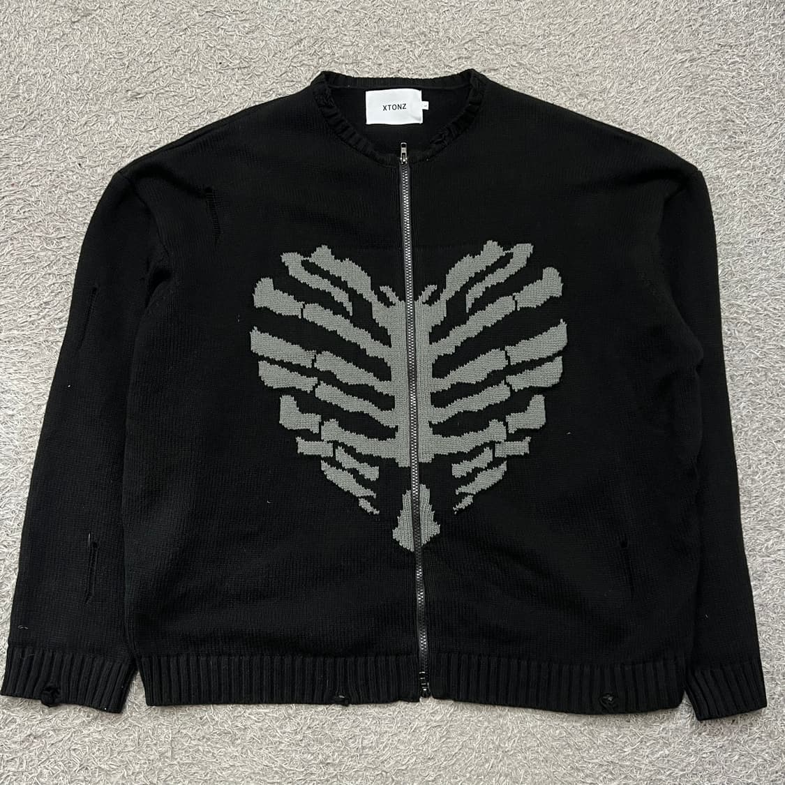 [100-105] Xtonz 니트집업 상품이미지2