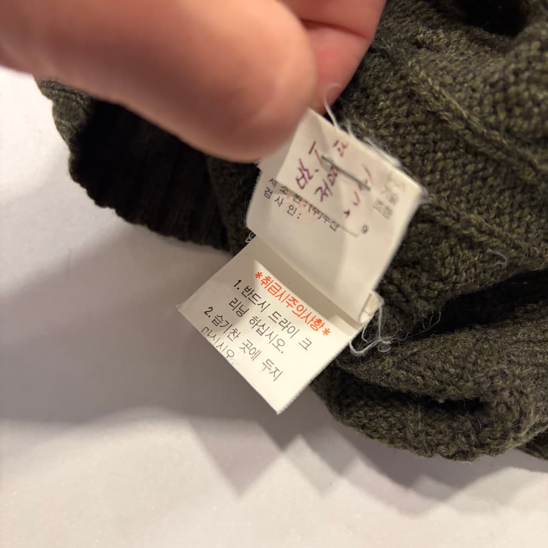 [95] 폴로 랄프로렌 울 케이블 니트 올리브 D386 상품이미지7
