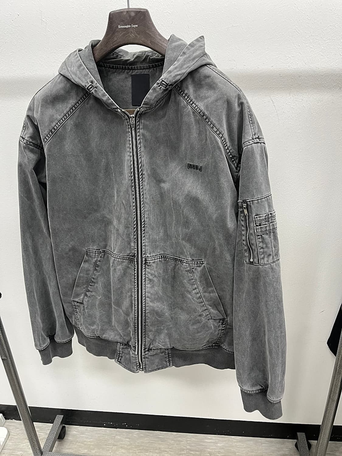 110) 준지 가먼트다잉 후드자켓  상품이미지1