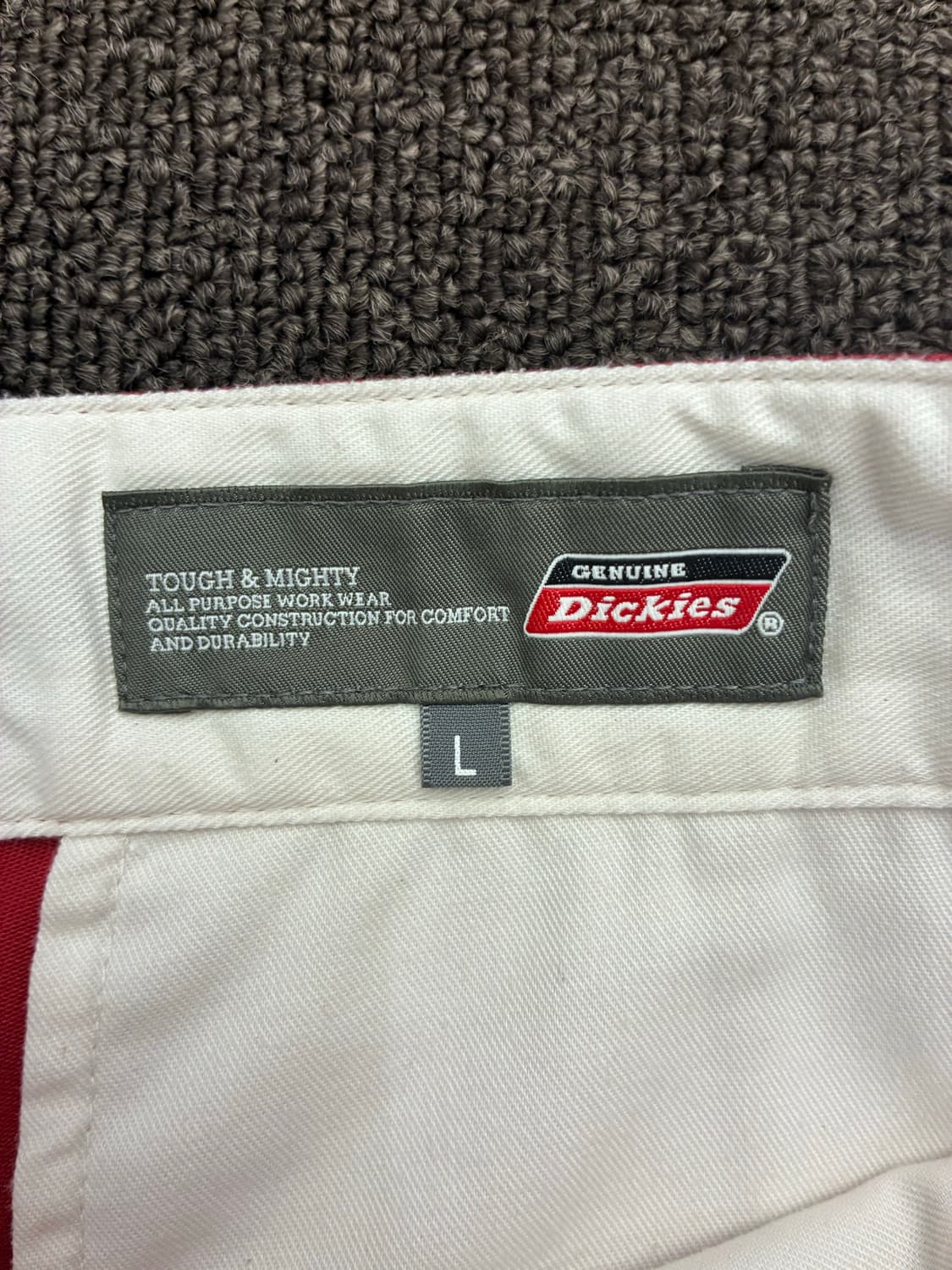 L)Dickies 빈티지 레드 코튼 쇼츠 상품이미지4