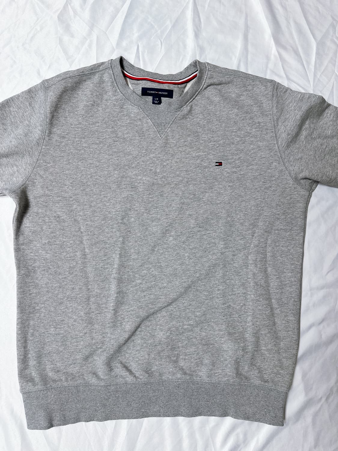 타미힐피거 그레이 테리 맨투맨 (L)  상품이미지3