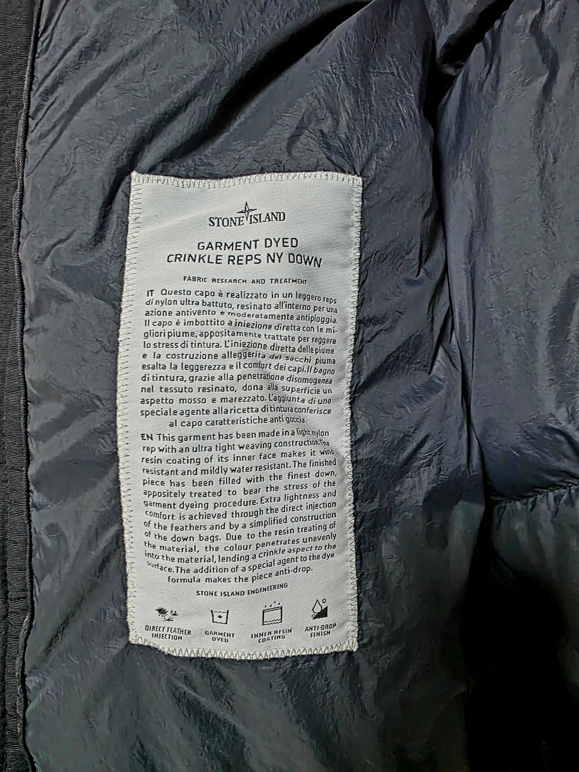 스톤아일랜드 크링클랩스패딩 XL 상품이미지8