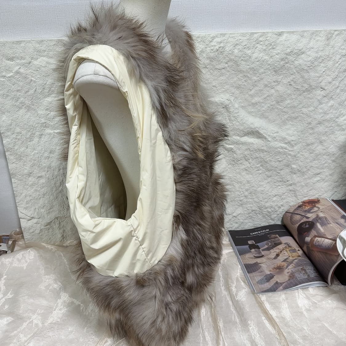 빈티지 여우털 조끼 베스트 상품이미지2