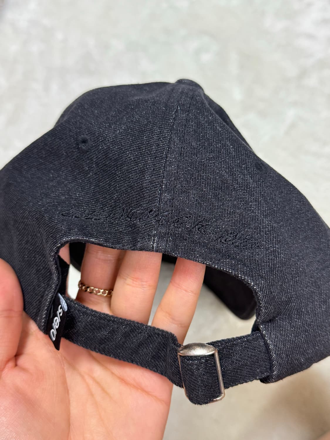 seo 흑청 데님 볼캡 상품이미지6