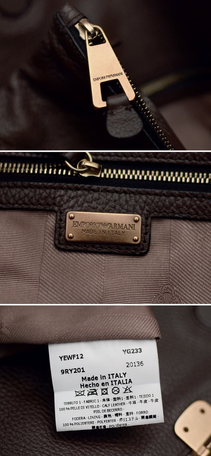 아르마니 (EA) 타우페 맥시 레더돔 빅토트 숄더백 상품이미지10