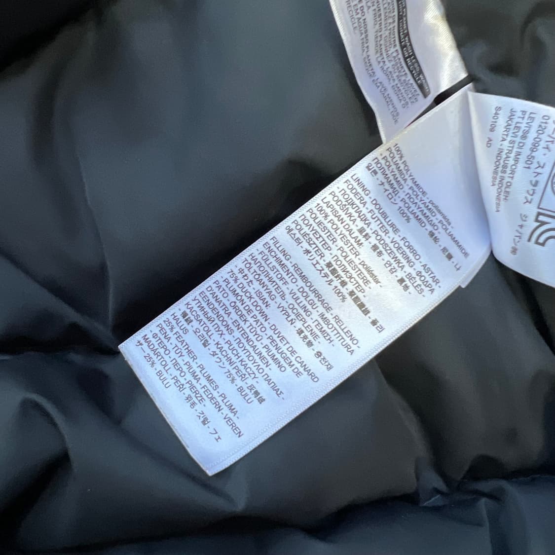 L) 리바이스 레드탭 덕다운 패딩점퍼 아메카지 워크웨어 스트릿패션 상품이미지7