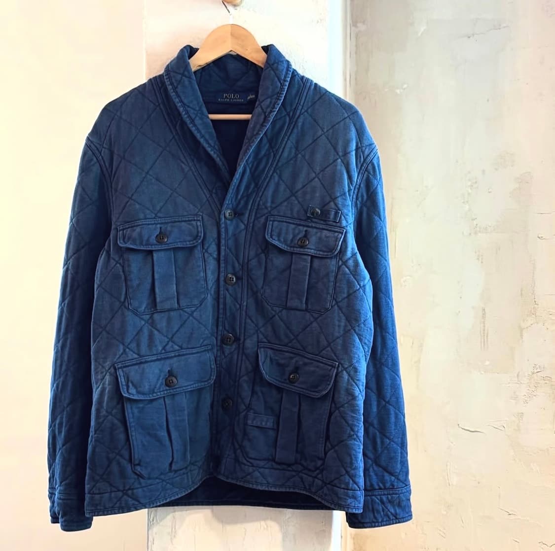 폴로랄프로렌 워시드 퀼팅 숄 카라 자켓 상품이미지2