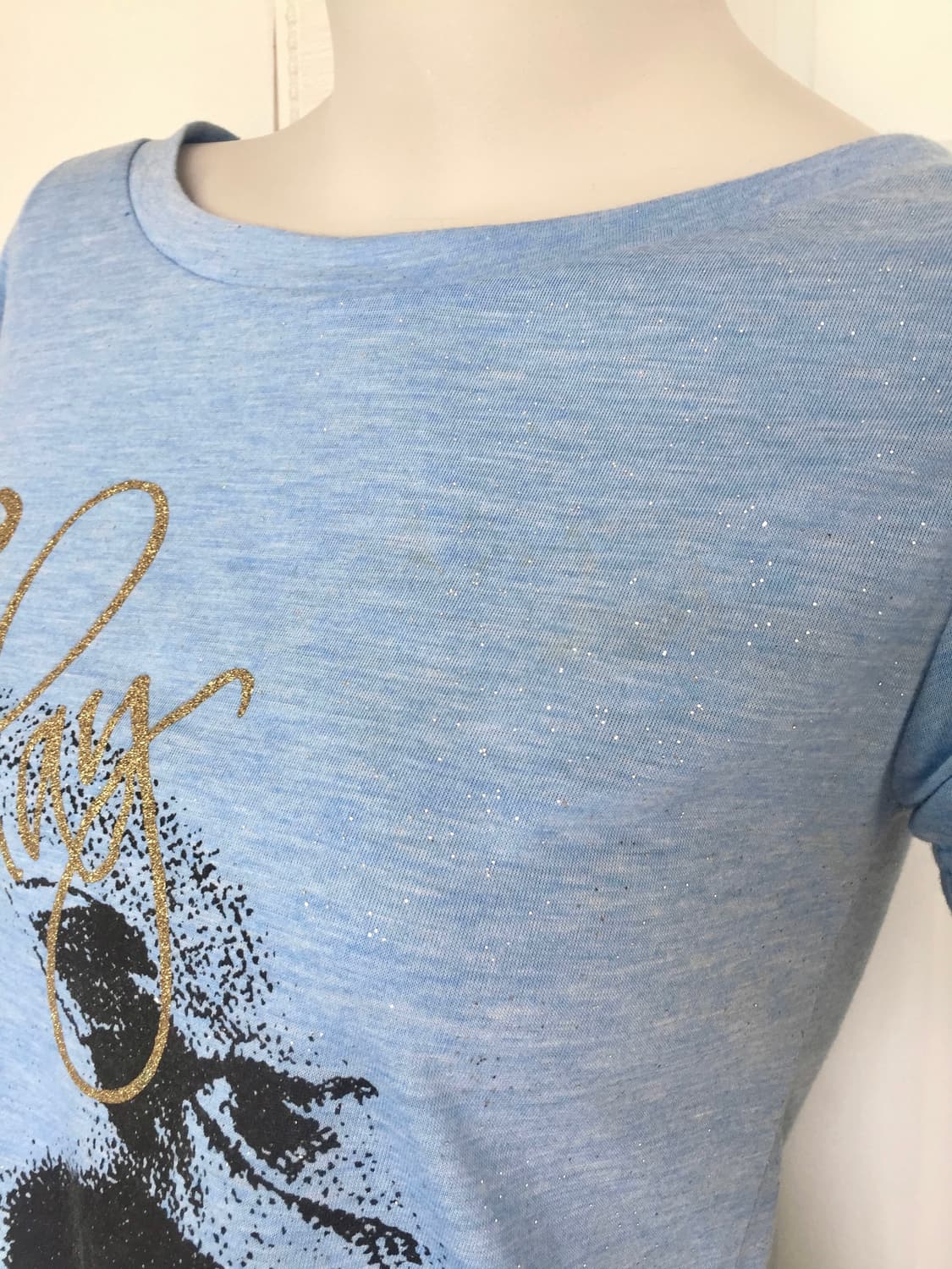 Vintage Face Graphic Blue Long Tee 상품이미지7